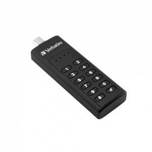 Pen Drive 32GB Verbatim Keypad Secure fekete USB-C (49430)